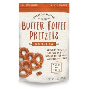 Butter Toffee Pretzels – Toasted Pecan 4 oz