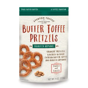 Butter Toffee Pretzels – Roasted Almond 4 oz