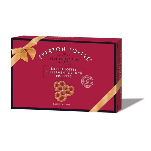 Butter Toffee Pretzels 8.5oz Gift Box – Crushed Peppermint