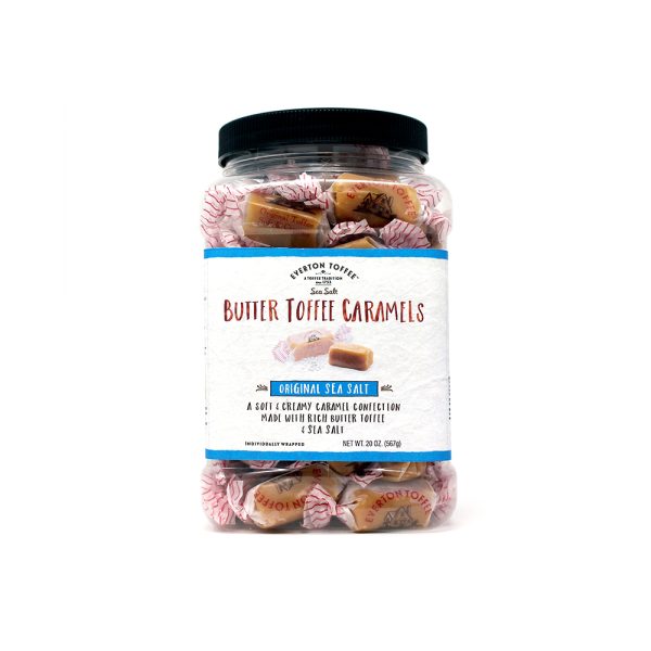 Butter Toffee Caramels - Original Sea Salt Grab Jar 20 oz