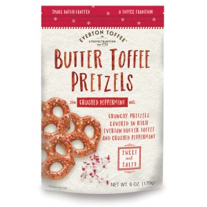 Butter Toffee Pretzels – Peppermint Crunch 6 oz
